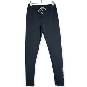 Love Stories Printed Leo Legging SIZE L Black Neoprene Skinny Lace-Up Yoga Pant